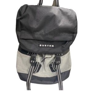 Burton Tinder 2.0 Backpack Black Gray EUC Travel School Hiking